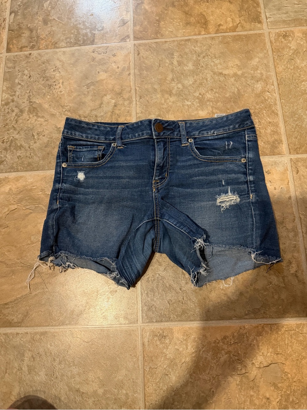 American Eagle Women’s Distressed Denim Shorts - GUC, Sz 12, Pre-Vintage 2013